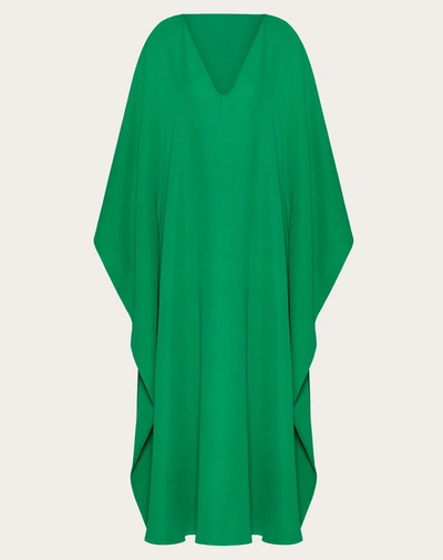 Valentino Cady Couture V-neck Caftan In Green