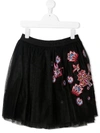 GIVENCHY TEEN FLORAL-EMBROIDERED TUTU SKIRT