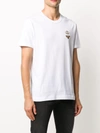 Dolce & Gabbana Bee And Crown Embroidered Tshirt In White