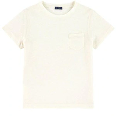 Il Gufo Off White Pocket T-shirt In Blue