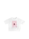 BURBERRY WHITE T-SHIRT WITH PRINT