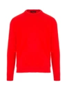 Loro Piana Men's Castlebay Crewneck Cashmere Sweater In Red