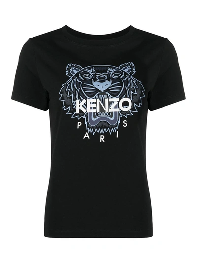 Kenzo Classic Tiger Classic T-shirt In Black,white,blue