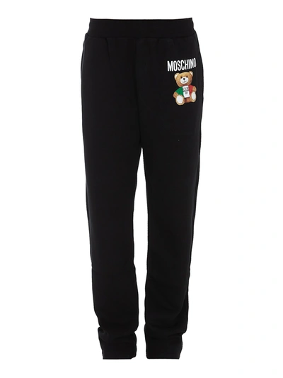 Moschino Black Inside Out Teddy Bear Lounge Trousers