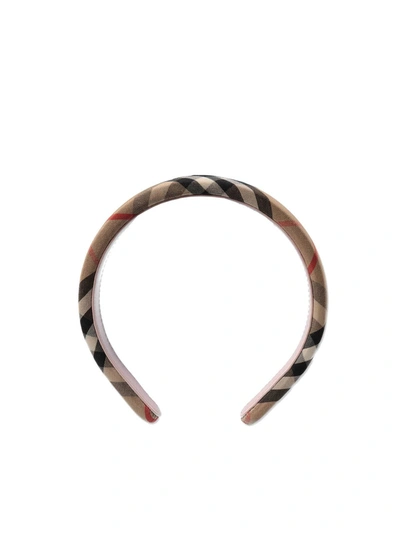 Burberry Kids Beige Vintage Check Headband