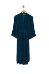 Go By Go Silk Go Effortlessly Silk Dress In Azure