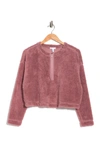 Abound Fuzzy Fleece Pullover In Mauve