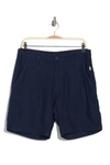 Onia Stretch Linen Shorts In Blue