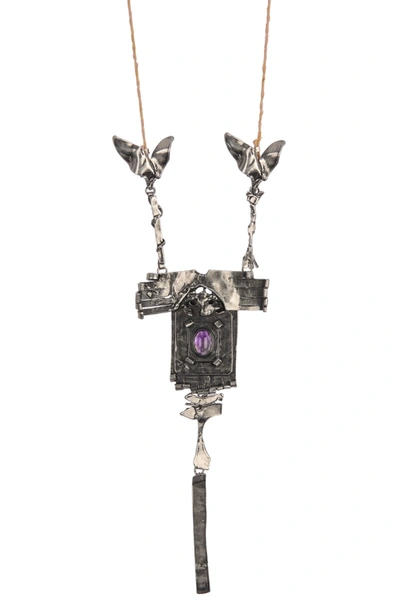 Valentino Garavani Atlantic City 1910 Necklace In Argento Invecchiato