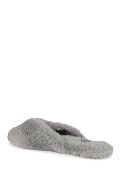Journee Collection Journee Sundown Faux Fur Slipper In Gray
