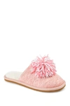 JOURNEE COLLECTION JOURNEE STARDUST POMPOM SLIPPER,052574833522