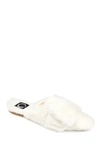 JOURNEE COLLECTION JOURNEE EARA FAUX FUR SLIPPER,052574838022