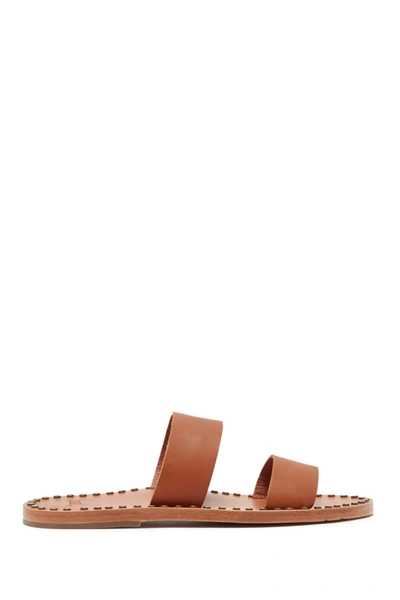 Beek Studded Double Strap Sandal In Tan/tan