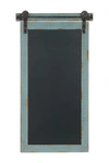 Willow Row Metal Chalkboard In Blue