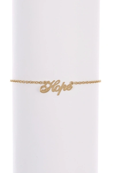 Melanie Marie Gold Plated Script Anklet