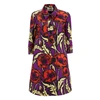 La Doublej Women's Artemis Floral Shirt Dress In Big Blooms Viola