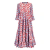 La Doublej Jennifer Jane Printed Dress In Flower Leopard