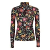 La Doublej X Mantero Babe Printed Turtleneck Top In Babe