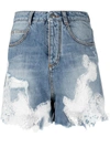 ERMANNO SCERVINO ERMANNO SCERVINO SHORTS CLEAR BLUE