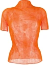 ISSEY MIYAKE ISSEY MIYAKE TOP ORANGE