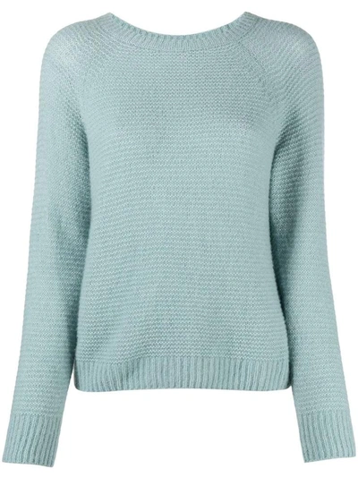 Max Mara Women's Ciad Cloud Stitch Cashmere & Silk Sweater In Green