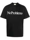 Aries No Problemo Cotton-jersey T-shirt In Black