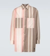 Loewe Oversized Contrasting Striped Shirt In Multicoloured