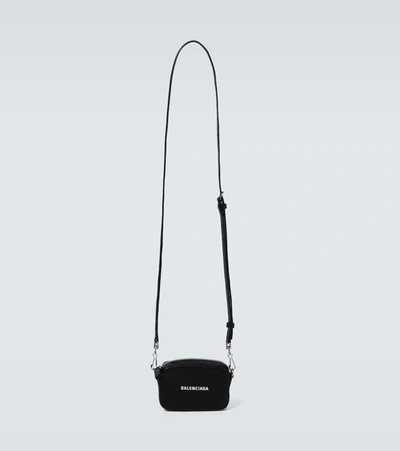 Balenciaga Cash Small Crossbody Bag In Black