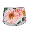 DOLCE & GABBANA FLORAL HIGH-RISE BIKINI BOTTOMS,P00479746