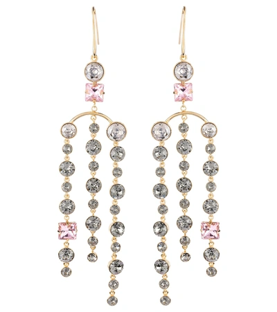 Valentino Garavani Stones Of Light Crystal-embellished Earrings In Gold