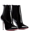 CHRISTIAN LOUBOUTIN EPIC 100 PATENT LEATHER ANKLE BOOTS,P00529610