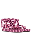 Isabel Marant 20mm Erol Cotton Rope Sandals In Fuchsia