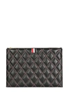 THOM BROWNE THOM BROWNE QUILTED DOCUMENT HOLDER