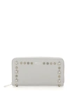 JIMMY CHOO JIMMY CHOO PIPPA ZIP AROUND WALLET STAR STUDS