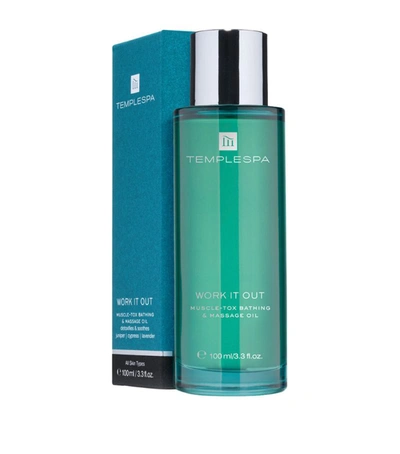 Temple Spa Work It Out Bath And Massage Oil (100ml) In Multi