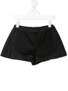 MONCLER PANELLED PLEATED SHORTS