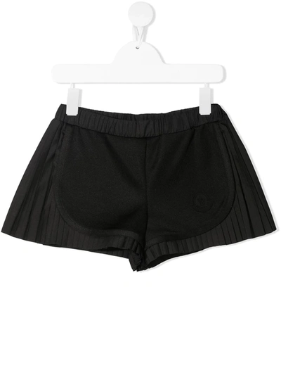 MONCLER PANELLED PLEATED SHORTS