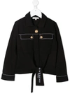 GIVENCHY TWO-POCKET KNOTTED SHIRT