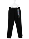 Calvin Klein Iridescent Logo Print Joggers In Black