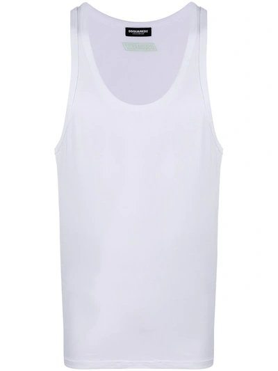 Dsquared2 U-neck Tank Top In White