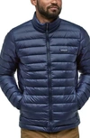 Patagonia Water Repellent Down Jacket In Classic Navy W/classic Navy