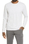 Vince Long Sleeve Henley T-shirt In Optic White