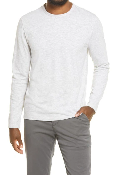 Vince Long Sleeve Henley T-shirt In H White