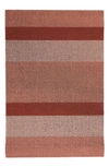 Chilewich Bold Stripe Shag Utility Mat, 24 X 36 In Peach