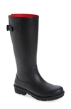 Fitflop Wonderwelly Waterproof Rain Boot In All Black