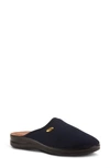 Flexus By Spring Step Scuff Slipper In Navy Fabric