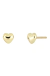Bony Levy 14k Yellow Gold Heart Stud Earrings In 14ky