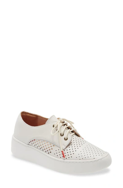 Rollie Derby City Punch Trainer In White Leather