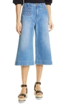SEE BY CHLOÉ SIGNATURE BRAIDED POCKET DENIM CULOTTES,S21SDP02150