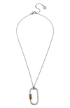 ALLSAINTS CARABINER PENDANT NECKLACE,327925MUL973